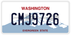 CMJ9726  license plate in WA