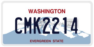 CMK2214  license plate in WA