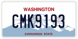 CMK9193  license plate in WA