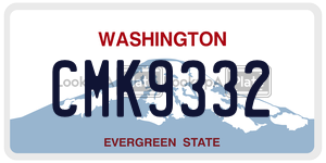 CMK9332  license plate in WA