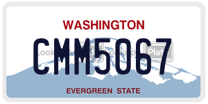 CMM5067  license plate in WA