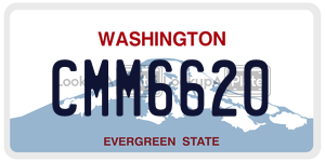 CMM6620 license plate in Washington
