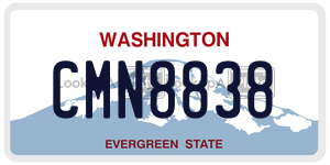 CMN8838  license plate in WA