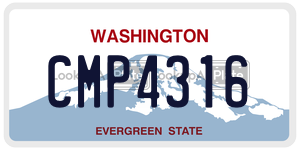 CMP4316  license plate in WA