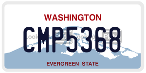 CMP5368 license plate in Washington