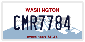 CMR7784 license plate in Washington