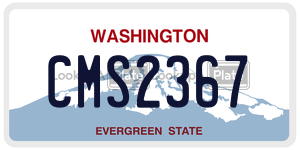 CMS2367 license plate in Washington