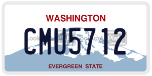 CMU5712  license plate in WA