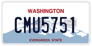 CMU5751  license plate in WA