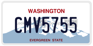 CMV5755  license plate in WA