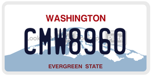 CMW8960  license plate in WA