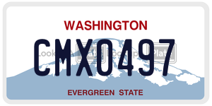 CMX0497  license plate in WA