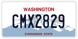 CMX2829 license plate in Washington