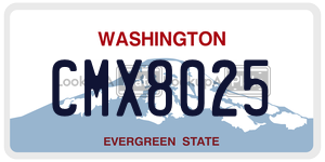 CMX8025  license plate in WA