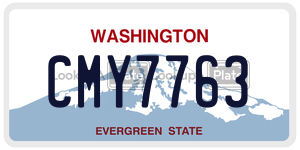 CMY7763 license plate in Washington