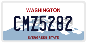 CMZ5282  license plate in WA