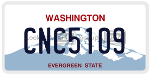 CNC5109  license plate in WA