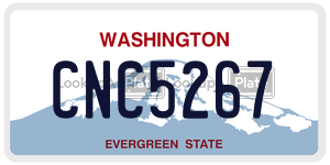 CNC5267  license plate in WA