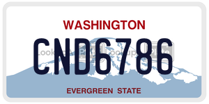 CND6786  license plate in WA