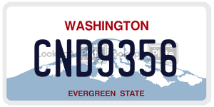 CND9356  license plate in WA