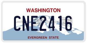 CNE2416  license plate in WA