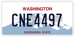 CNE4497  license plate in WA