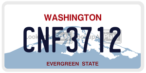 CNF3712  license plate in WA