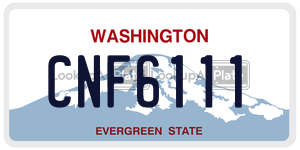 CNF6111 license plate in Washington