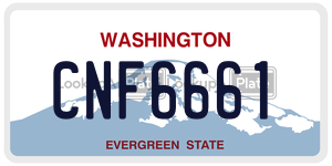 CNF6661  license plate in WA