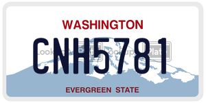 CNH5781  license plate in WA