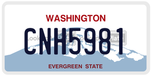 CNH5981  license plate in WA