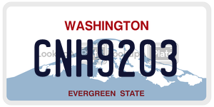 CNH9203  license plate in WA