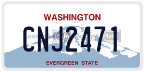 CNJ2471  license plate in WA