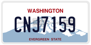 CNJ7159  license plate in WA