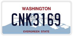 CNK3169  license plate in WA