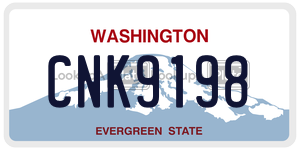 CNK9198  license plate in WA