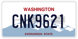 CNK9621  license plate in WA