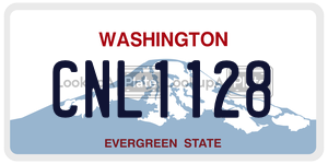 CNL1128  license plate in WA