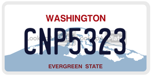 CNP5323  license plate in WA