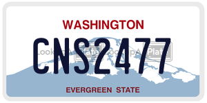 CNS2477  license plate in WA