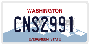 CNS2991  license plate in WA