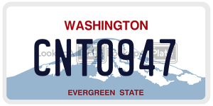 CNT0947  license plate in WA