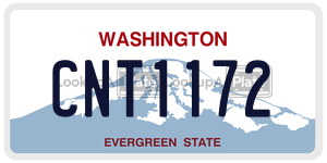 CNT1172  license plate in WA