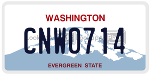 CNW0714  license plate in WA