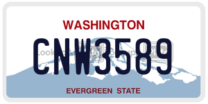 CNW3589  license plate in WA