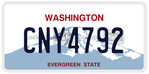 CNY4792 license plate in Washington