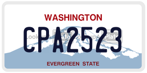 CPA2523  license plate in WA