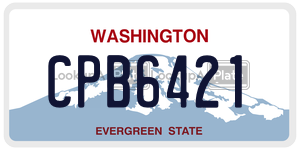CPB6421  license plate in WA