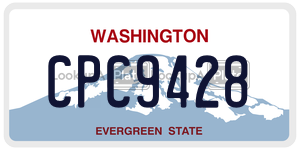 CPC9428  license plate in WA