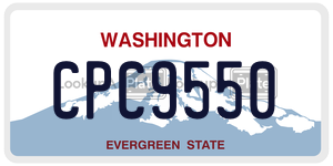 CPC9550  license plate in WA